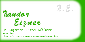 nandor eizner business card